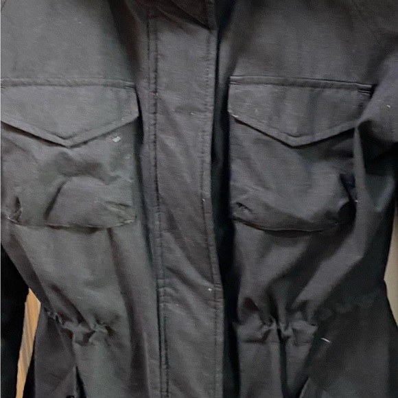 Women's Black Ski Jacket with Faux Fur Hood - Picture 14 of 15